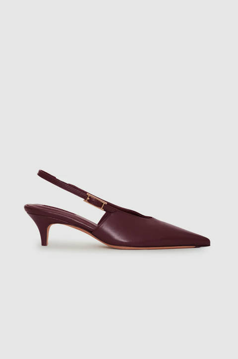 Anine Bing — Nelly Slingback Buckle - Fig