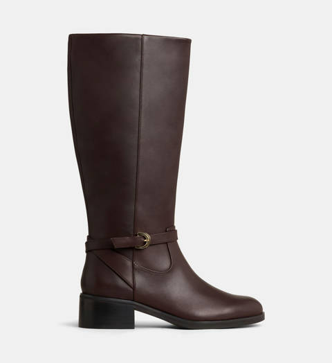 Galeries Lafayette — Bottes cavalières à boucle Charly