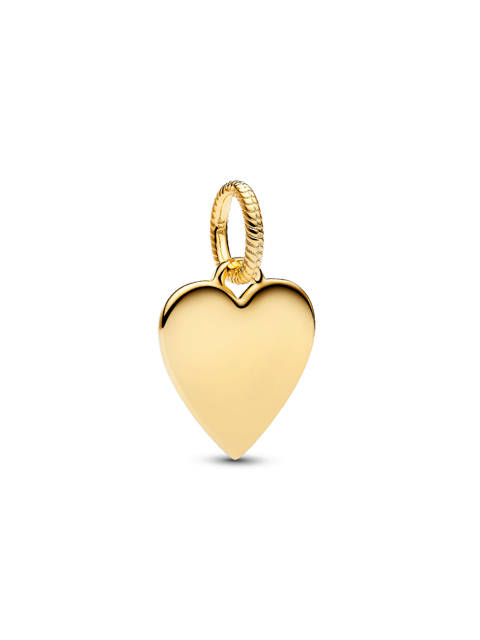 Pandora — Médaillon cœur gravable doré