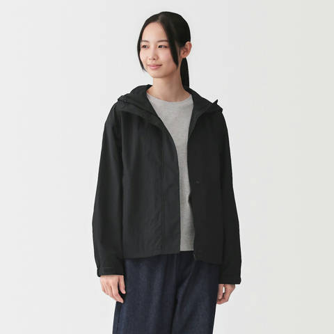 MUJI — Veste à capuche pliante et déperlante pour femme