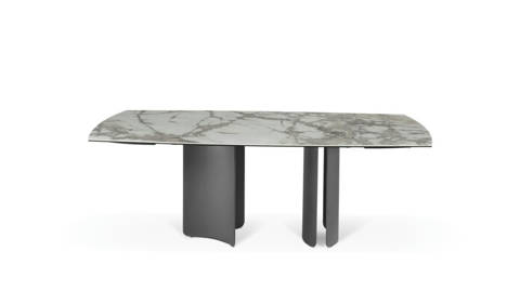 Roche Bobois — Deltalis – Table de repas ovale extensible