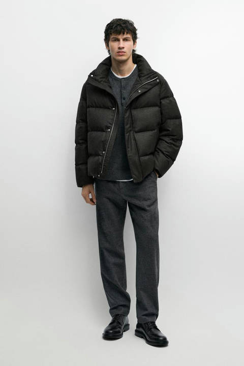Massimo Dutti — DOUDOUNE À COL MONTANT 100% LAINE