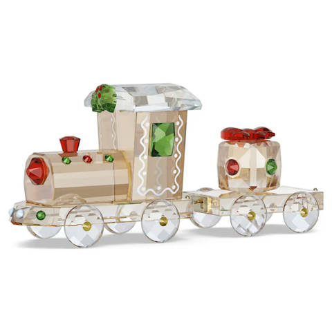 Swarovski — Swarovski Holiday Cheers Set de Train Couleur or