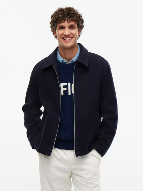 Tommy Hilfiger — Veste universitaire zippée en laine mélangée