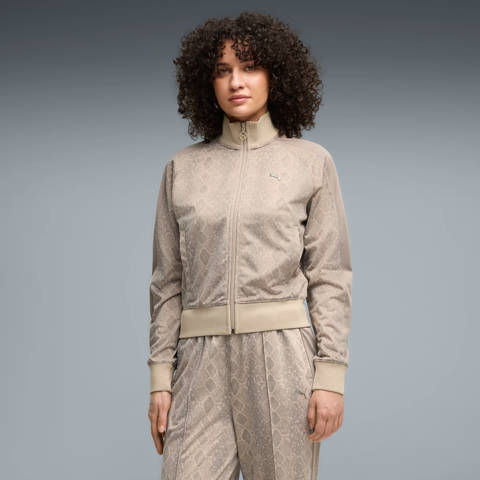 Puma — Veste de survêtement courte à imprimés serpent T7 Femme
