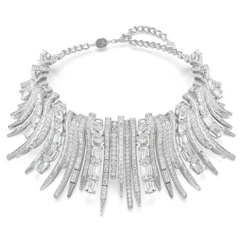 Swarovski — Swarovski Ras-de-cou Vienna Tailles variées, Blanc, Métal rhodié