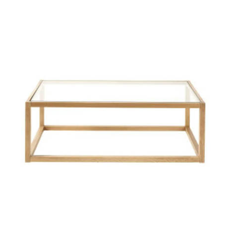 Maisons du Monde — Table basse en chêne massif et verre L100 Betsy
