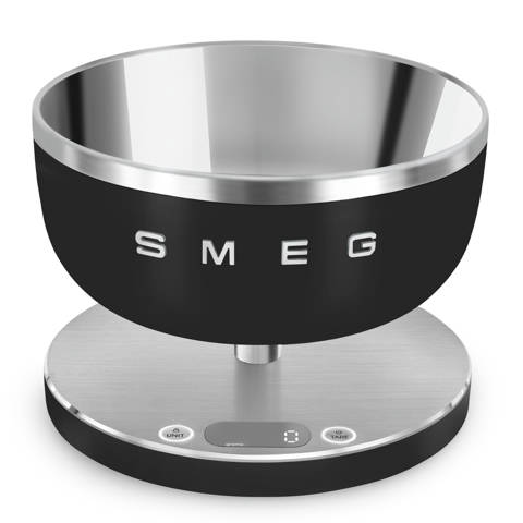 Smeg — Balance de cuisine Noir Mat Esthétique Collezione KSC01BLMWW