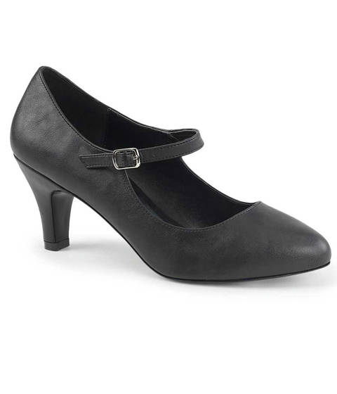 Pleaser — Le Prestige Absolu Divine-440 : La Mary Jane D'Orsay – Noir Mat