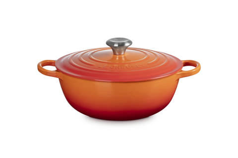 Le Creuset — Marmite en fonte émaillée Bouton Signature