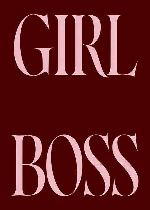 Desenio — Girl Boss Affiche