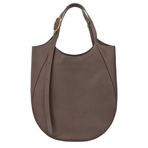 Longchamp — Sac cabas XL Le Foulonné – Cuir - Taupe