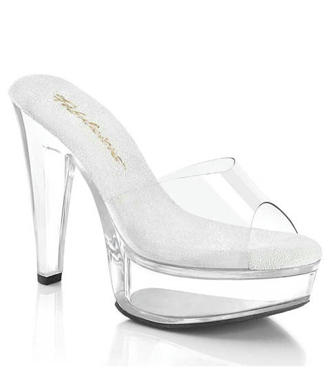 Fabulicious — Mules Plateforme MARTINI-501 : L'Audace signée LBDHT – Transparent