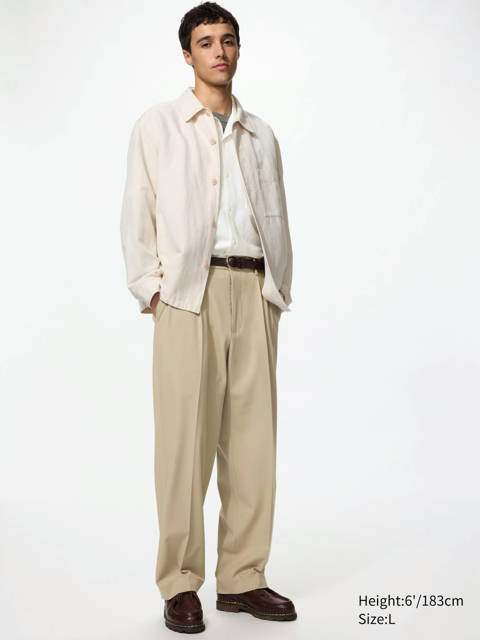 Uniqlo — Pantalon large plissé