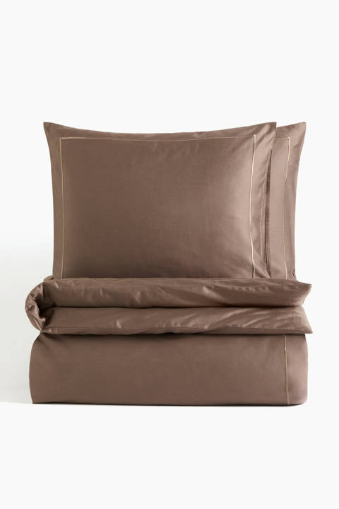H&M Home — Parure de couette King size en satinette de coton