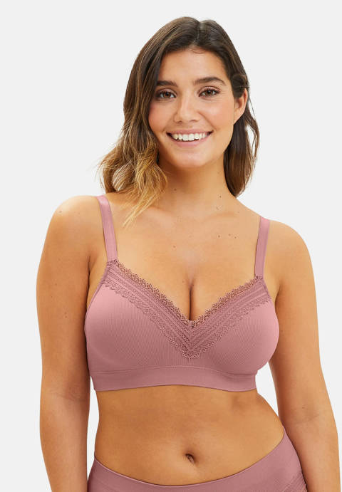 Sans Complexe — Brassière sans armatures Agathe Rose Nostalgie