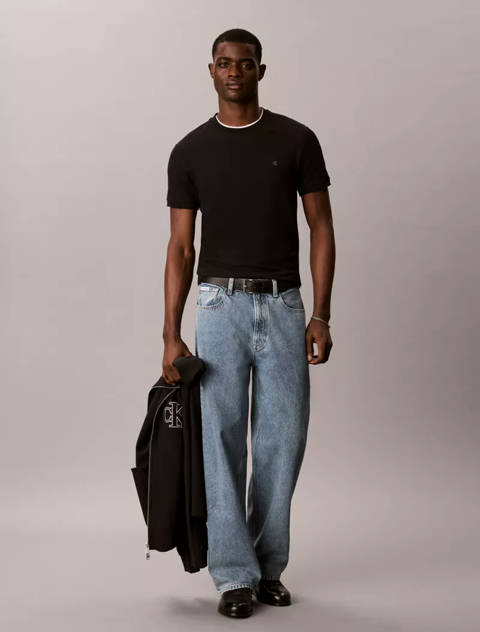 Calvin Klein — T-shirt slim en coton gaufré