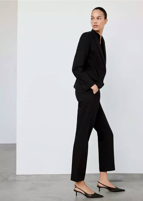 Mango — Pantalon droit costume
