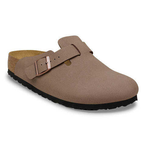 Birkenstock — Boston TEX Birko-Flor Nubuck – Mocca