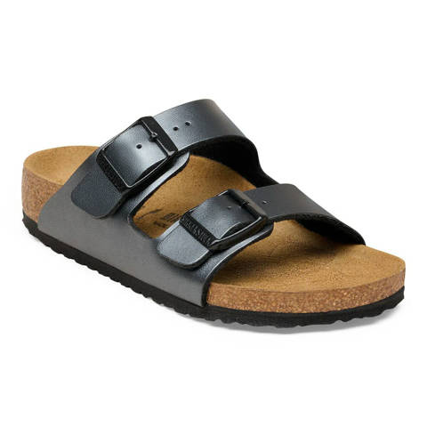 Birkenstock — Arizona Kids Birko-Flor – Metallic Black