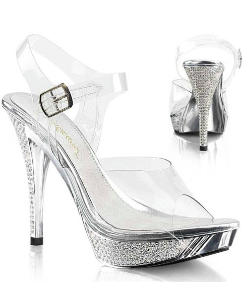 Fabulicious — Sandales ELEGANT-408 : L'Harmonie Parfaite du Strass et de la Sophistication – Argent