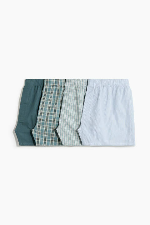 H&M — Lot de 4 caleçons tissés