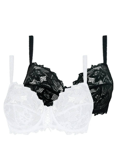 Sans Complexe — Lot de 2 soutiens-gorge Duo Arum Noir et Blanc