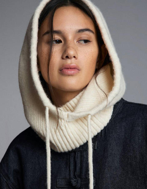 Bershka — Cagoule en maille