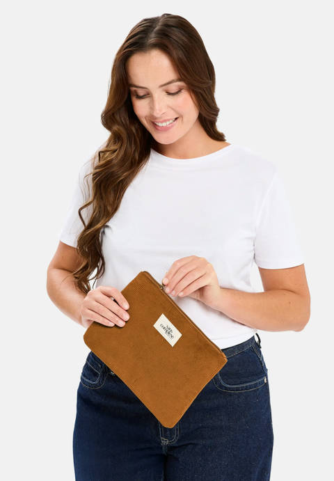 Sans Complexe — Trousse velours Brun