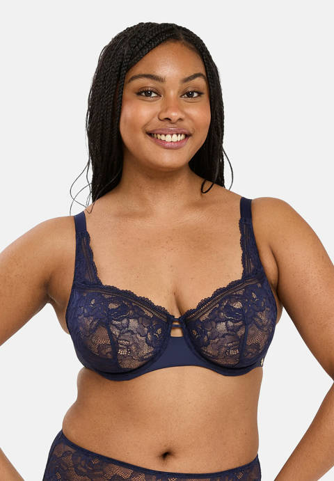 Sans Complexe — Soutien-gorge corbeille Lily Bleu Marine