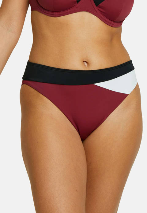 Sans Complexe — Slip de bain échancré Beyond the Beach Colorblock Prune