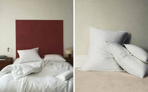 Zara Home — Housse de couette lin lavé (160 g/m²)