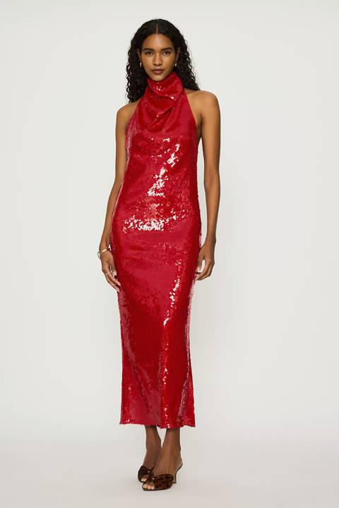 Anthropologie — Robe longue à paillettes Eryn Bardot