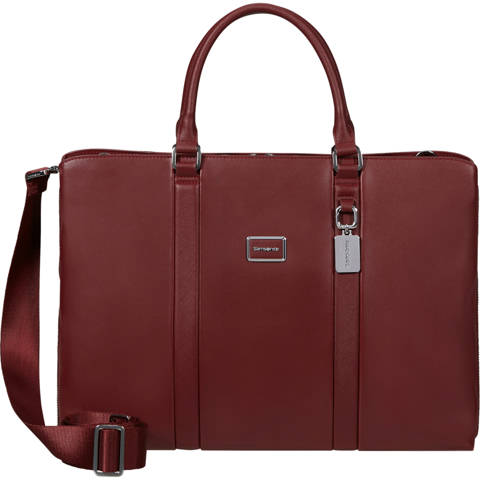 Samsonite — Image Biz Leather Sacoche Ordinateur – Ruby Wine