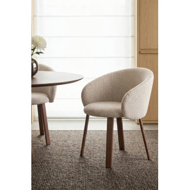 Sklum — Chaise de salle à manger rembourrée Nairea