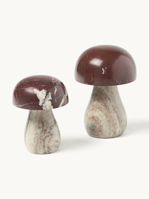Westwing — Champignons décoratifs en marbre Sadie, 2 pièces