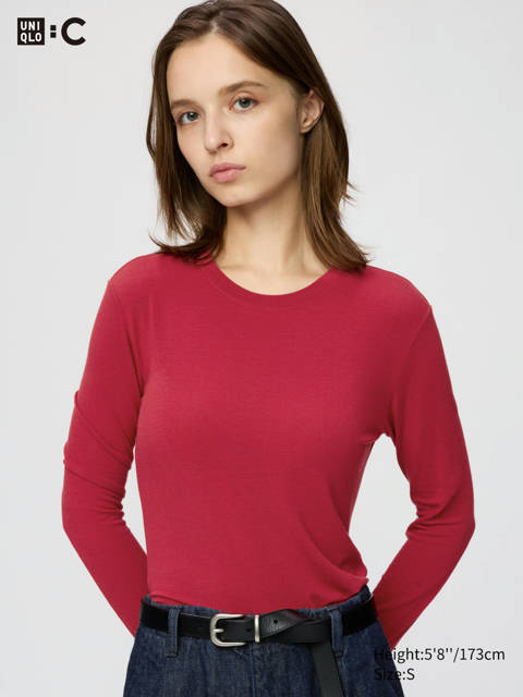 Uniqlo — T-shirt HEATTECH en cachemire mélangé Extra Chaud (Manches longues)