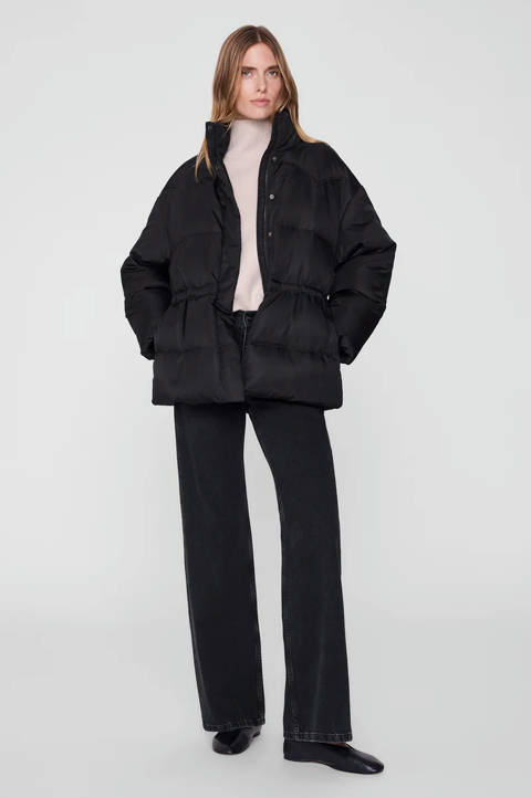 Anine Bing — Oslo Long Puffer - Black