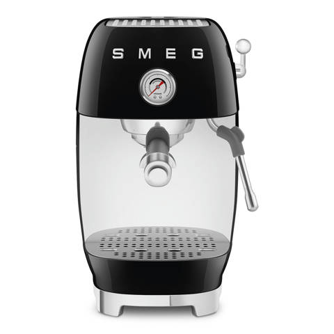 Smeg — Machine à café Expresso Noir Cold Brew - Infusion à froid Esthétique Années 50 ECF03BLEU