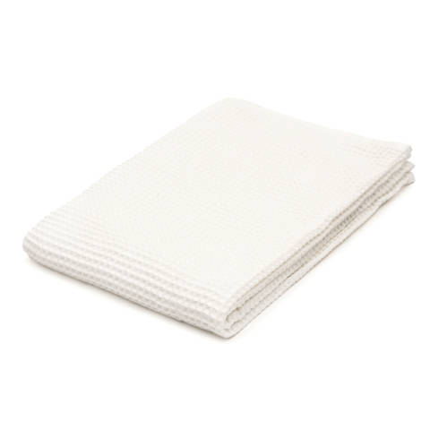 MUJI — Serviette de bain gaufrée en velours de coton bio