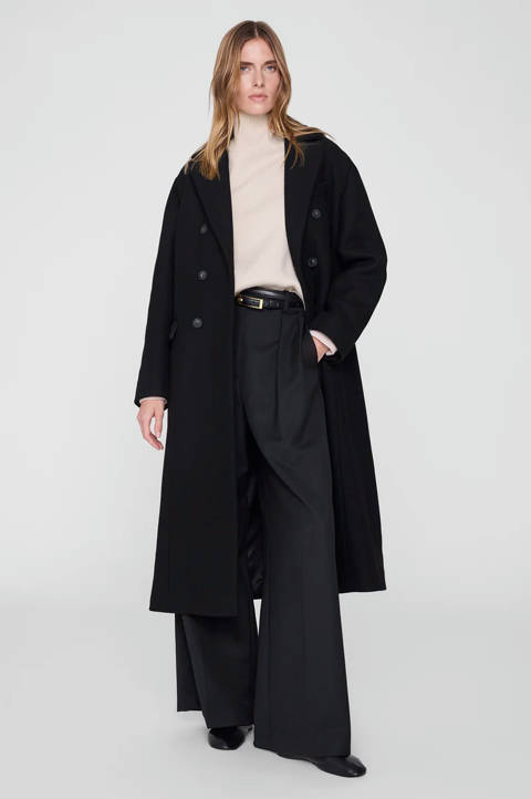 Anine Bing — Sali Maxi Coat - Black
