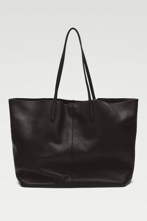 Massimo Dutti — Grand tote bag en cuir nappa