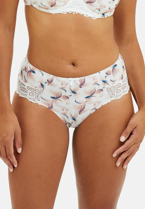 Sans Complexe — Shorty Flora Imprimé Poésie Pastel
