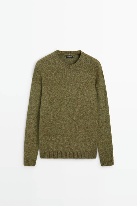 Massimo Dutti — Pull en maille chinée de coton