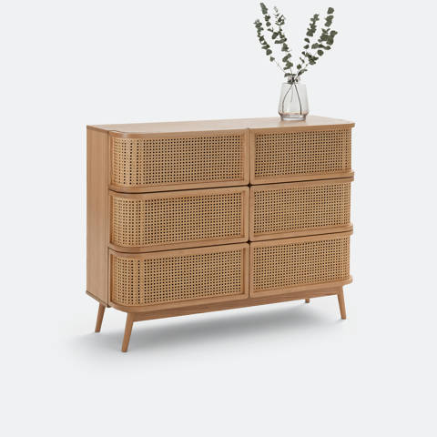 La Redoute Interieurs — Commode 6 tiroirs en cannage Laora