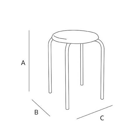 Zara Home — Tabouret acier inoxydable