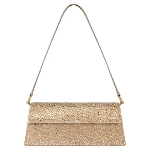Swarovski — Swarovski Sac Sublima Cristaux, Cuir, Ton doré