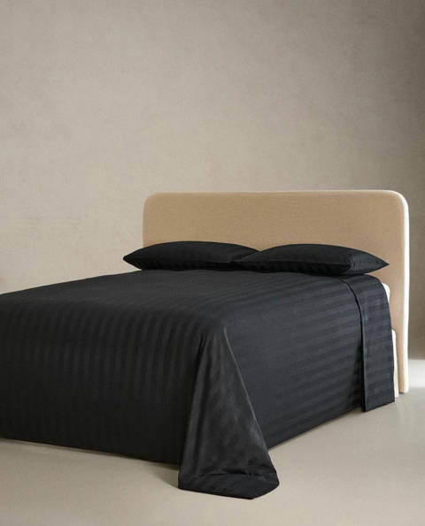 Zara Home — Couette satin rayures (500 fils)