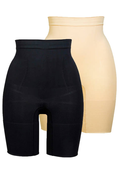 Sans Complexe — Lot de 2 panties Duo Slimmers Noir et Skin