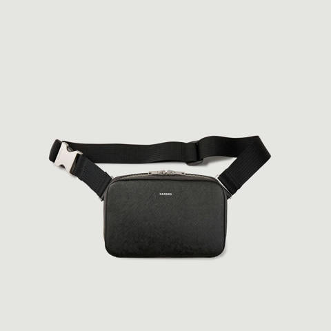 Sandro — Petit sac en cuir reconstitué – Noir